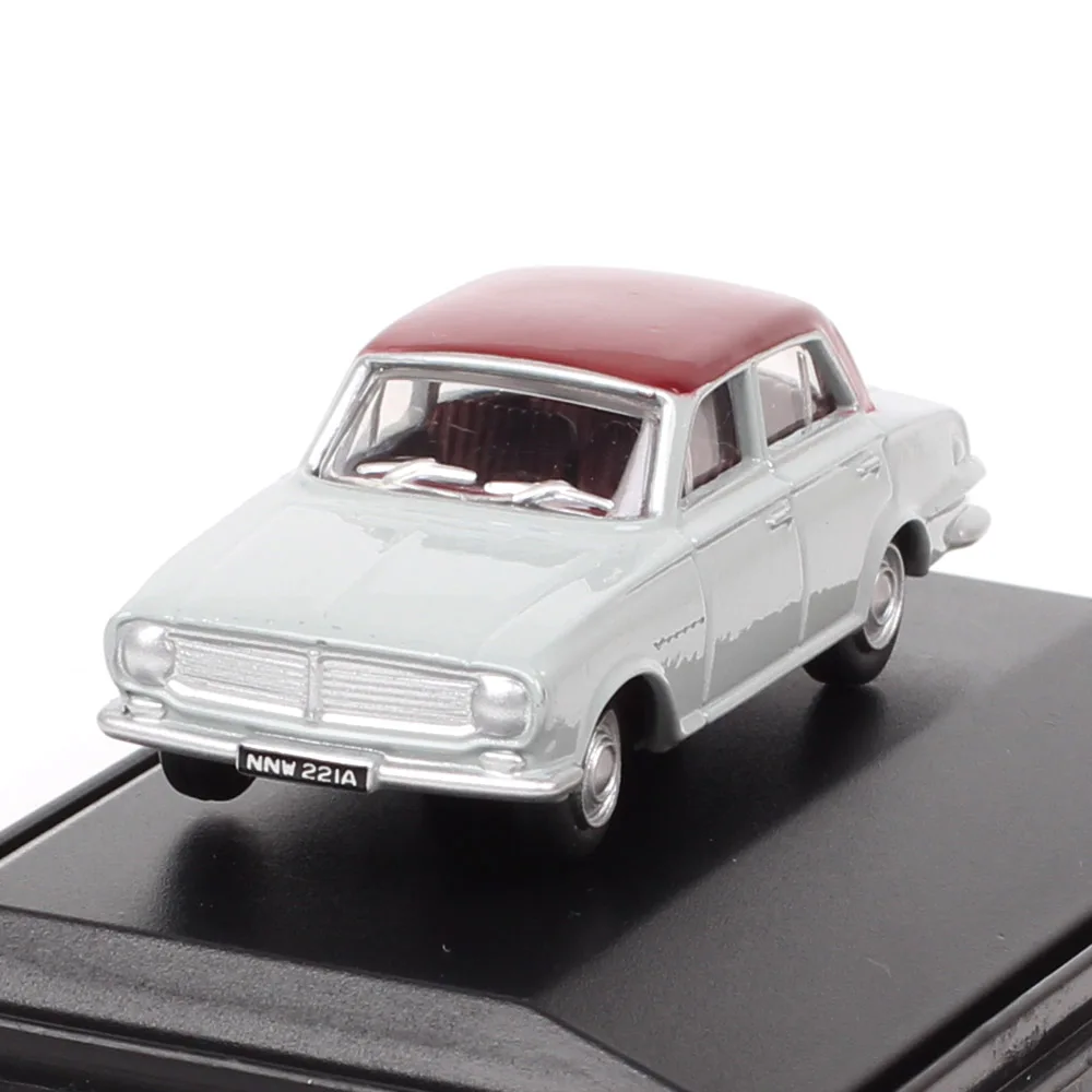 Oxford 1/76 OO Gauge Railway Scale Tiny Vauxhall FB Victor 76FB001 Diecast Car Model Toy Vehicles Red Gull Grey