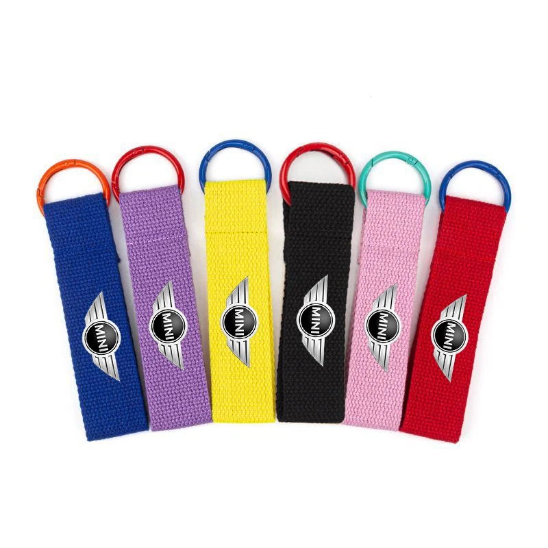 

Car Colorful Logo Anti-loss Keychain Keyring Gift Pedants For BMW Mini Cooper R50 R53 R55 R56 R60 R61 F54 F55 F56 Accessories