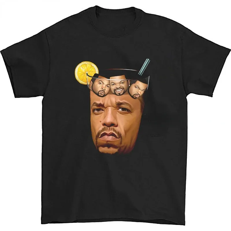 Men Clothing Ice Cube Rapper Hip Hop T-Shirt Vintage Rapper Graphic Tshirts Summer Fashion Casual Cool Loose Women Male Tops Tee