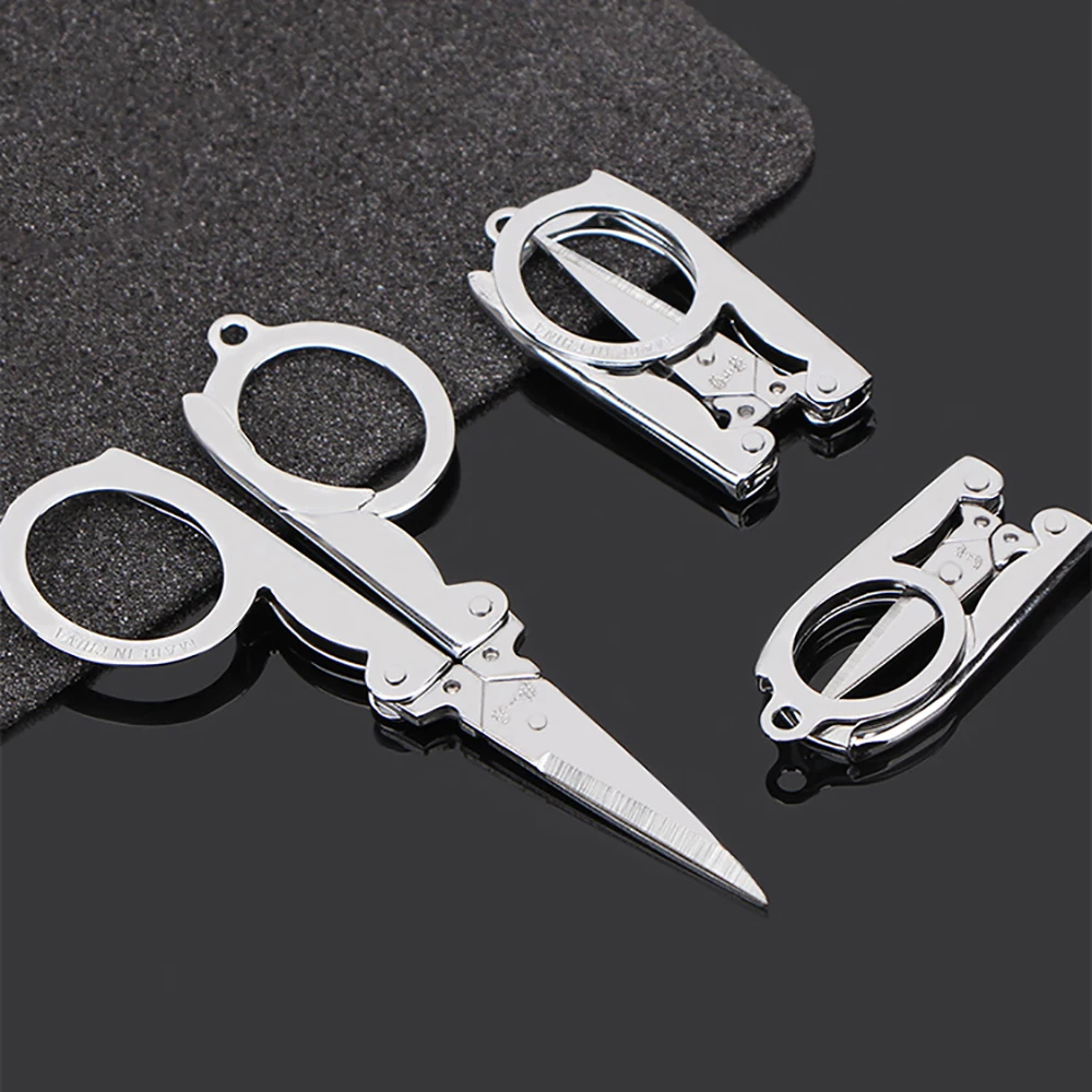 Retro Mini Folding Scissors Pocket Travel Emergency Folding Small Scissors Crafts Sharp Blade Needlework Sewing Tailor Scissorss