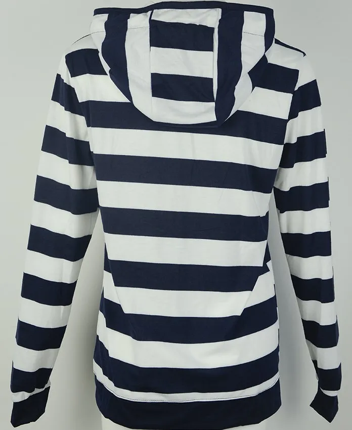 Pullovers Harajuku hoodies women Autumn Hot Style America Hood Long Sleeve Stripe Fleece Jacket Female Streetwear ZXP6023