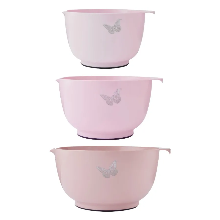 

Plastic Mixing Bowls with Mess-Free Spout Blush