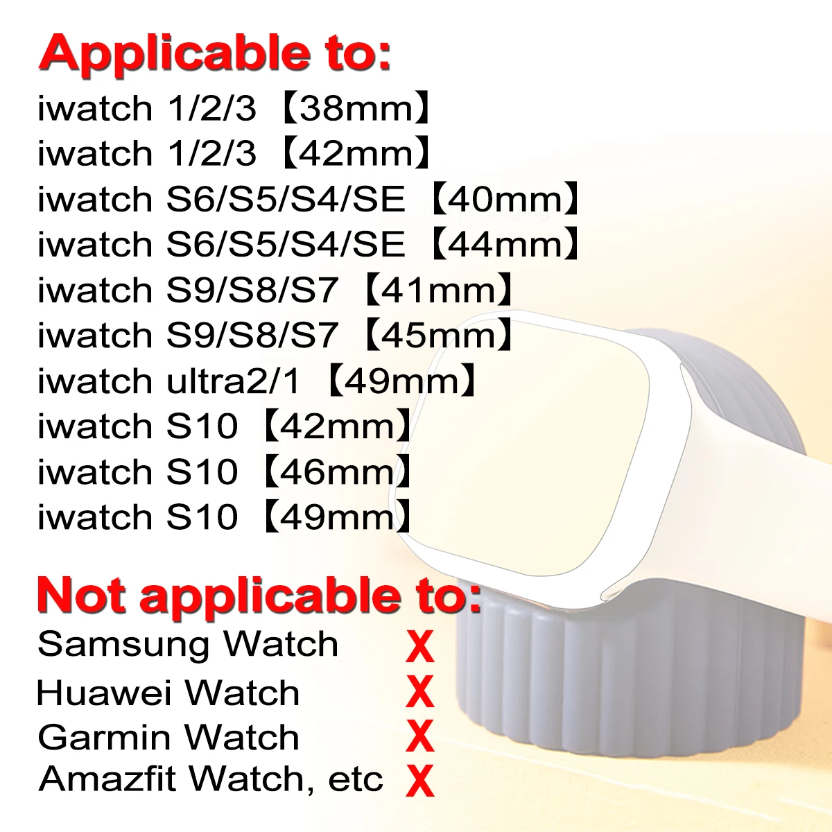 Silicone Watch Charger Stand For Apple Watch Ultra 10 9 8 7 6 SE 5 4 3 2 Charging Station Dock Holder 49mm 45 44 42mm 41 40 38mm