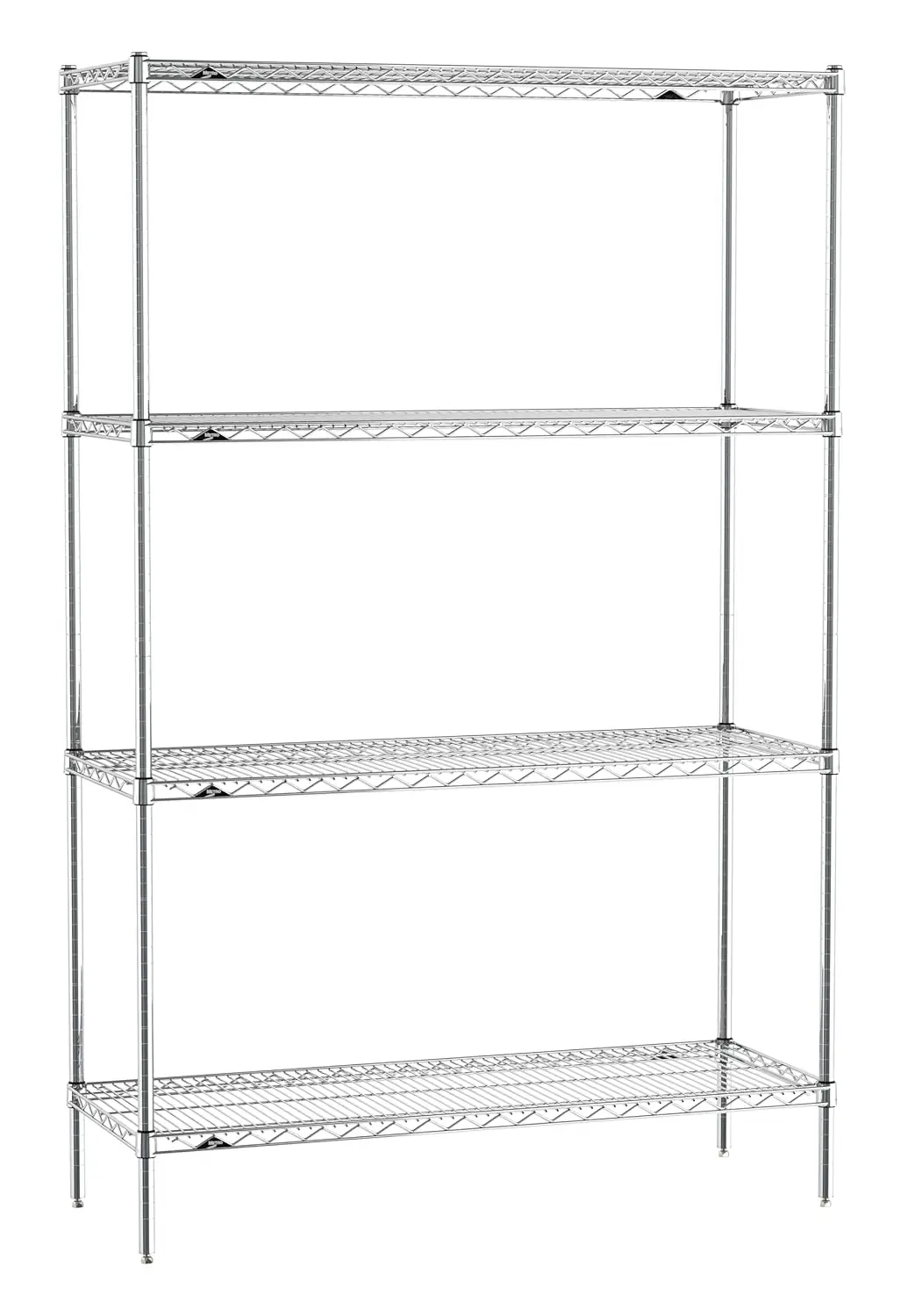 

Ez1848Nc-4 Super Erecta Industrial Wire Shelving 4-Shelf Convenience Pak, Chrome, 18"" X 48"" X 74.5""