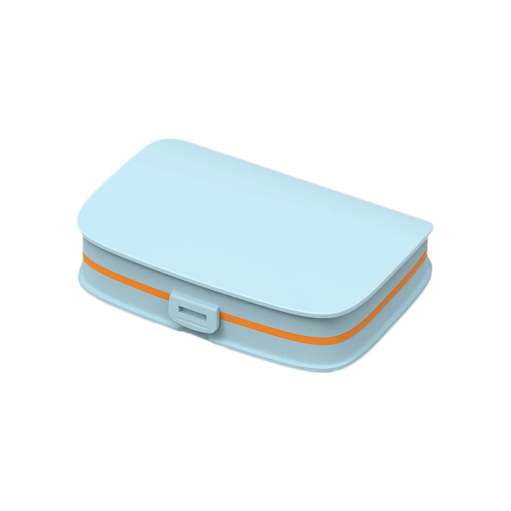 

Portable Pill Box Organizer Medicine Container ABS PP Durable Travel Size Mini Storage Kit for Vitamins Supplements