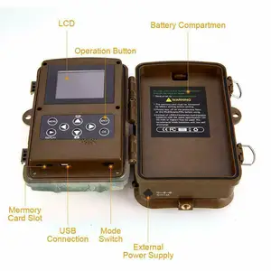 Wasserdichte Wildtier -Trail -Kamera, Zubehör Jagd, Spiele Cam, thermischer Umfang, Nachtsicht, Outdoor, HD 1080p, IP66, 20 MP 6 Hauptverkaufsjagd Wärme Mira - №1