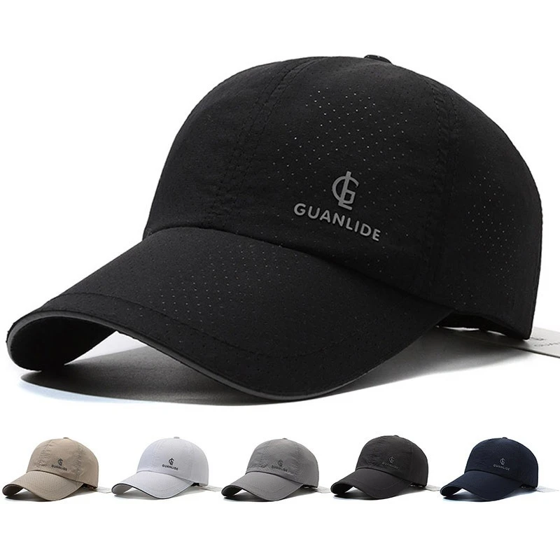 

2025 Baseball Caps for Men Summer Outdoor Casual Breathable Perforated Quick-drying Baseball Cap Sun Protection Hat Men Golf Hat