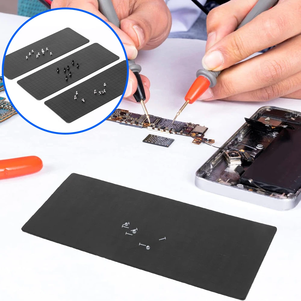 Magnetic Screwpad Soft Magnetic Storage Work Mat Postion Memory Plate Mat for Mobile Phone Repair Screws Organization Storage