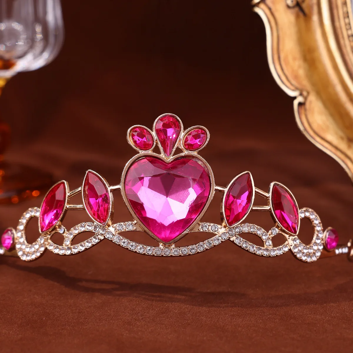 Princess Diadem Shiny Rhinestone Wedding Tiaras Crystal Headbands for Women Girls Birthday Party Hair Jewelry Bride Crowns image 4