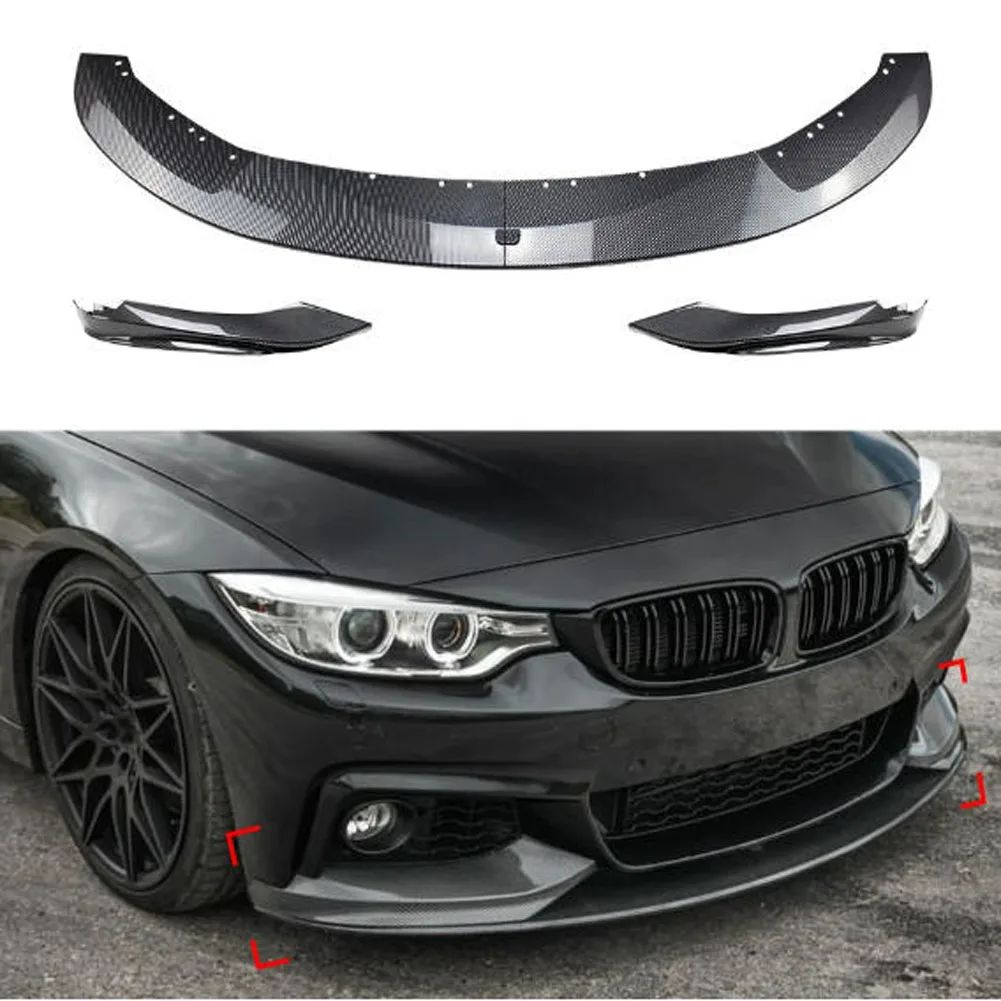 

Front Bumper Lip Spoiler Splitters For BMW 4 Series F32 F33 F36 420i 425i 430i 440i M440i 2014-2020 M-Sport M-Tech