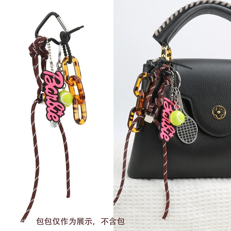 Leaning Yue minority Korean mountaineering rope accessories bag pendant lovers fashion sports style key chain high appearance le