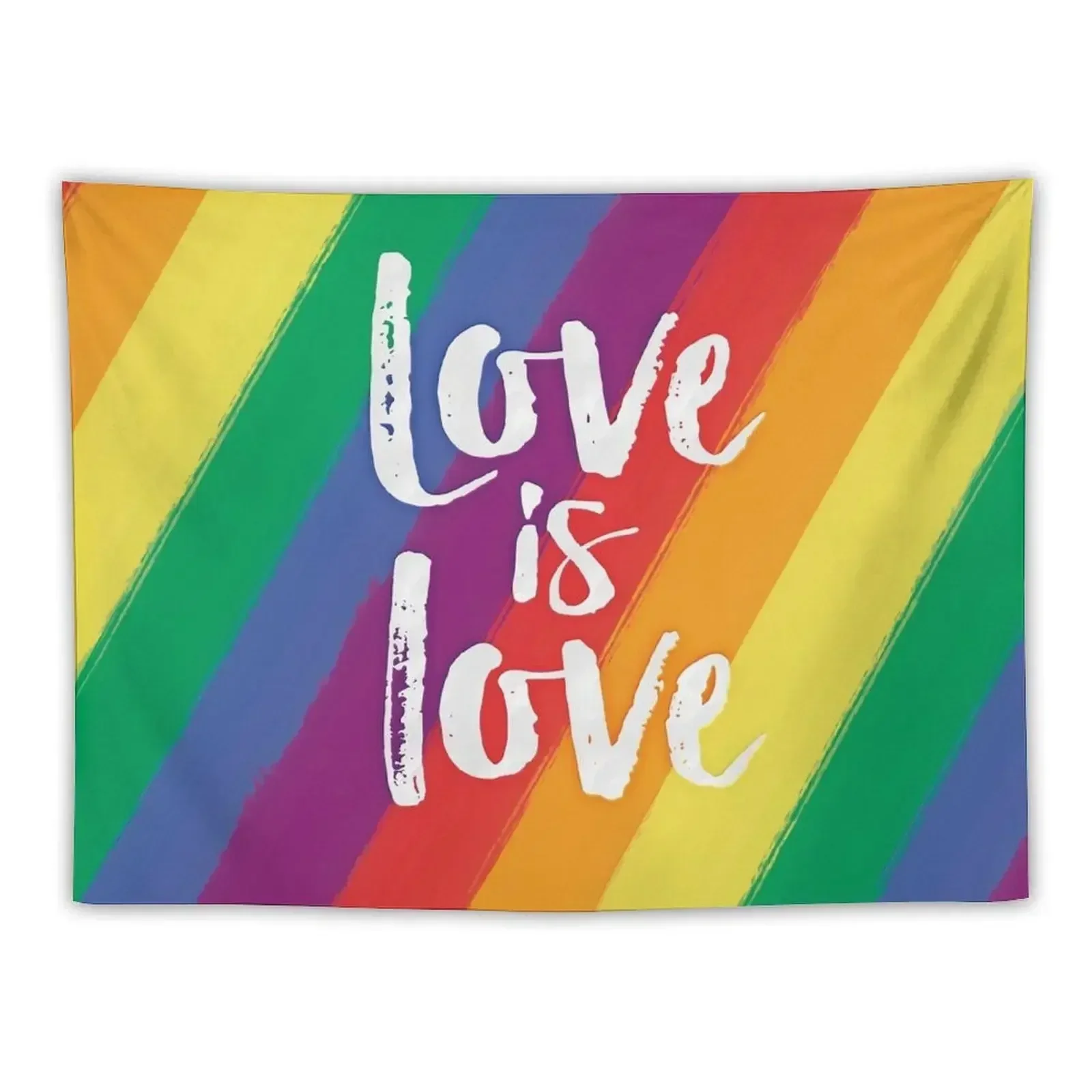 

Love is love - Rainbow flag pride and equality Tapestry Room Decorator Custom Cute Room Things Tapestry