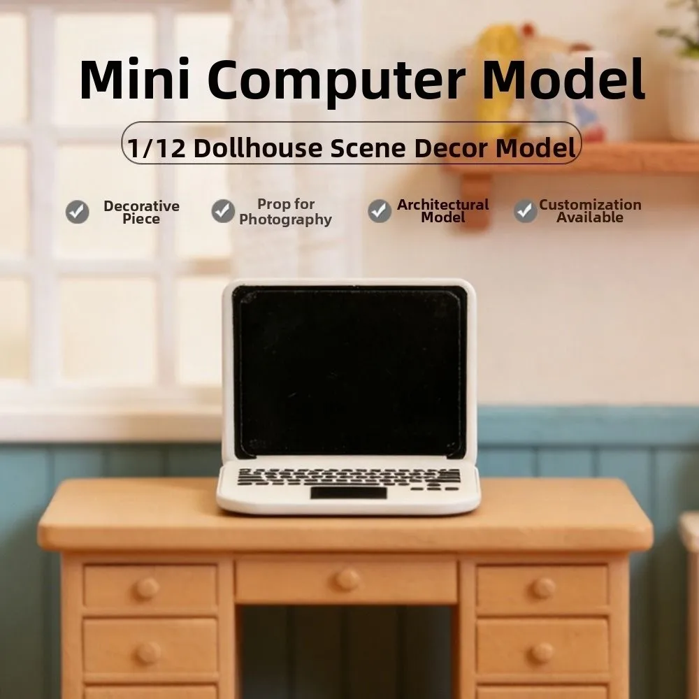 1/12 Dollhouse Miniature Wood Desk Multistyles Mini Coffee Table Chairs Plastic Simulation Furniture Model Toys