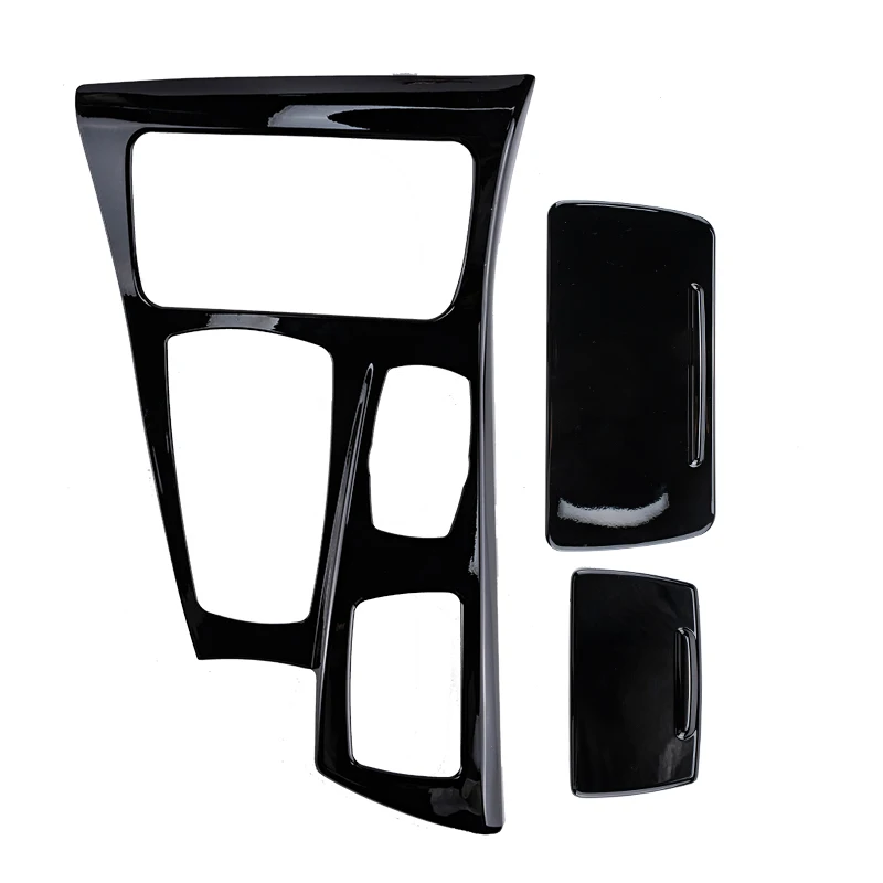 Pour BMW Série 5 F10 F11 520i, couvercle de boîte d'accoudoir central en fibre de carbone, boîte de rangement, panneau de décoration de la position du levier de vitesse, pièces automobiles