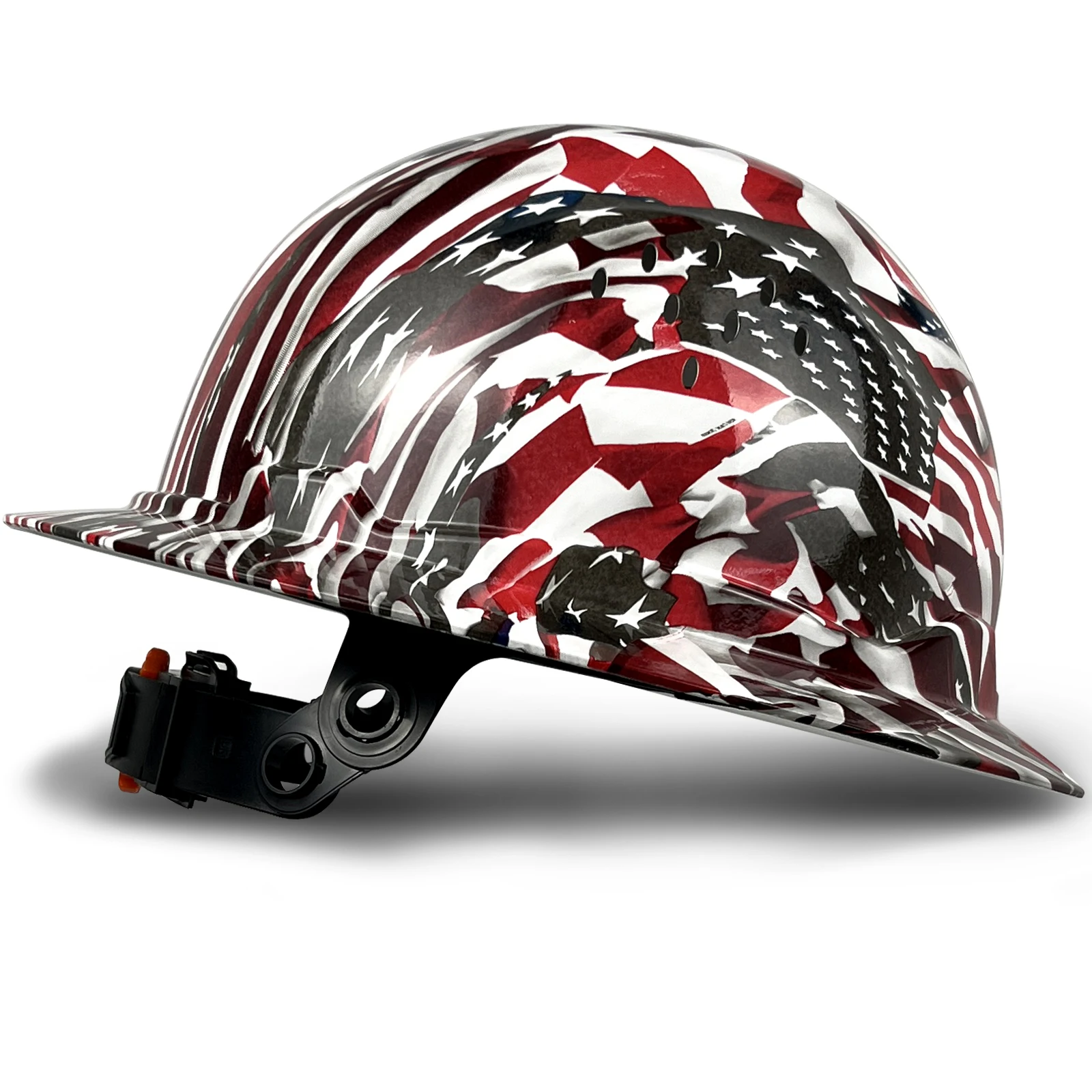 G1C  Full Brim Hard Hat HDPE Safety Helmet 6 Point Adjustable Sunshield Construction Work Cap ANSI Approved for Engineers