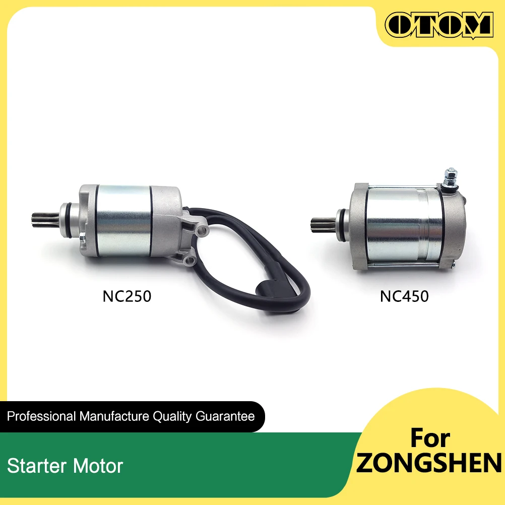 Otom 8/9 Tanden Motorfiets Elektrische Startmotor Start Motor Motor Voor Zongshen Nc250 Nc 250S Nc 300S Nc450 Avantis Enduro Motoland Gr