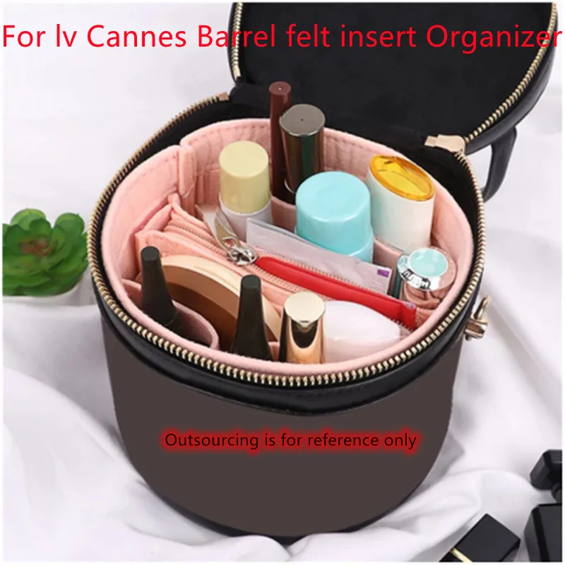 Fits For Cannes Barrel Girl Toiletry Storage Bags Felt Makeup Bag Organizer Insert Bag Organizer Insert Travel Cosmetic Bag sac