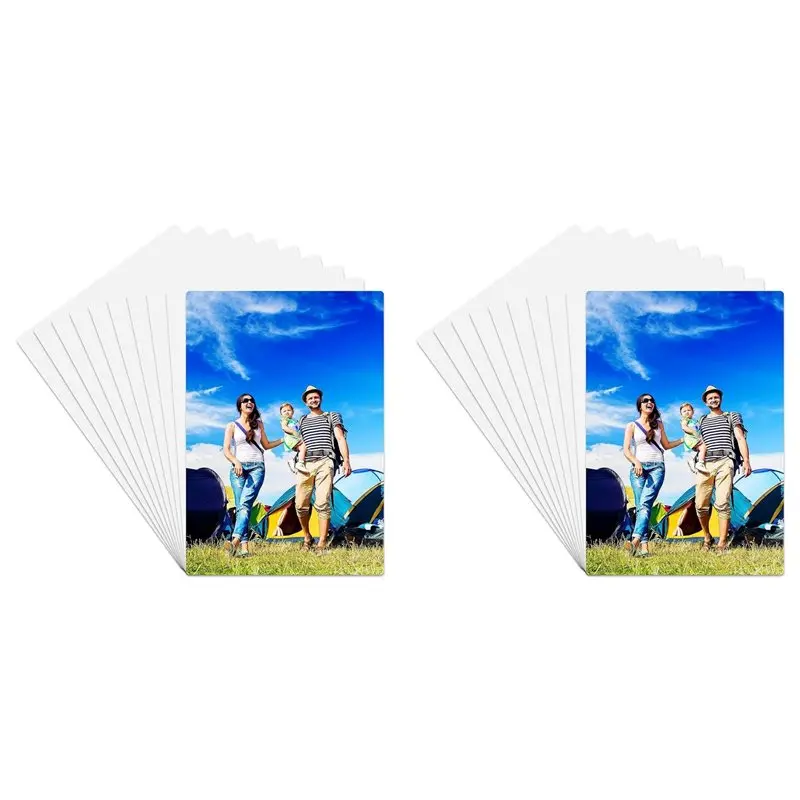 

A59Z-20PCS Sublimation Metal Photo Blank Heat Transfer Paper Picture Sublimation Sign Blank, Aluminum Photo Sign For Design-B