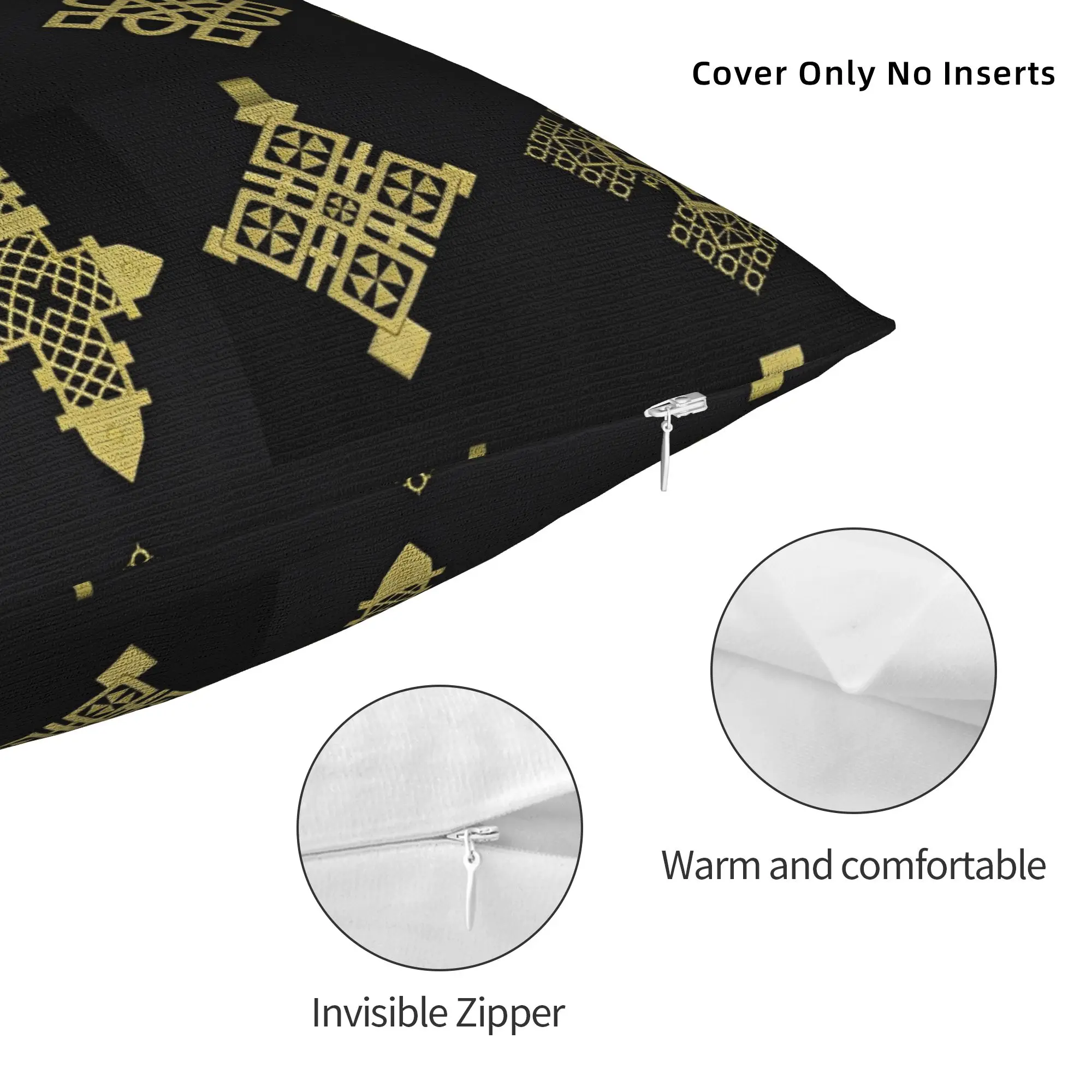 Print Ethiopian Meskel African Art Cross Pillowcase Polyester Cushion Cover Decorative Demera Christian Throw Pillow Case Cover