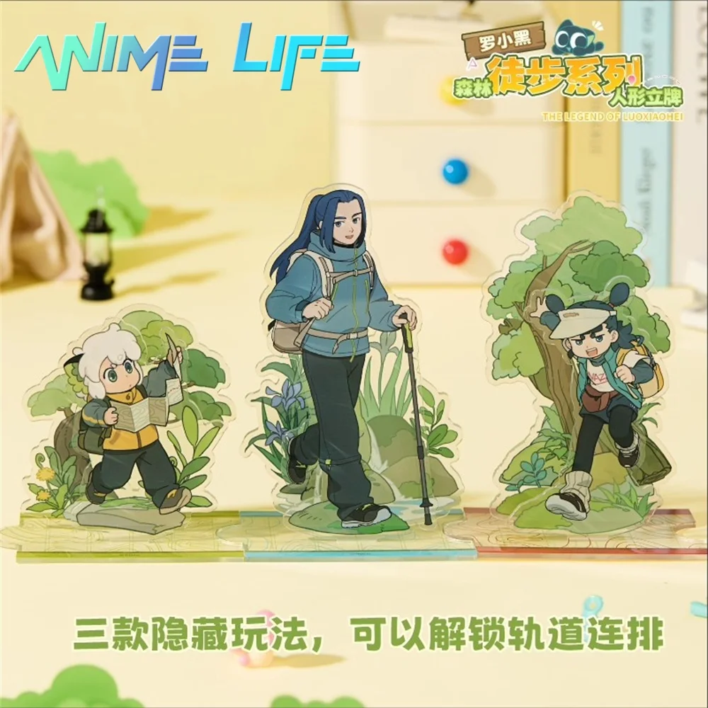 

Official Anime The Legend of Luo Xiao-Hei Xiaohei Wuxian Forest Hiking Acrylic Stand Desktop Ornament Original Cartoon Cosplay