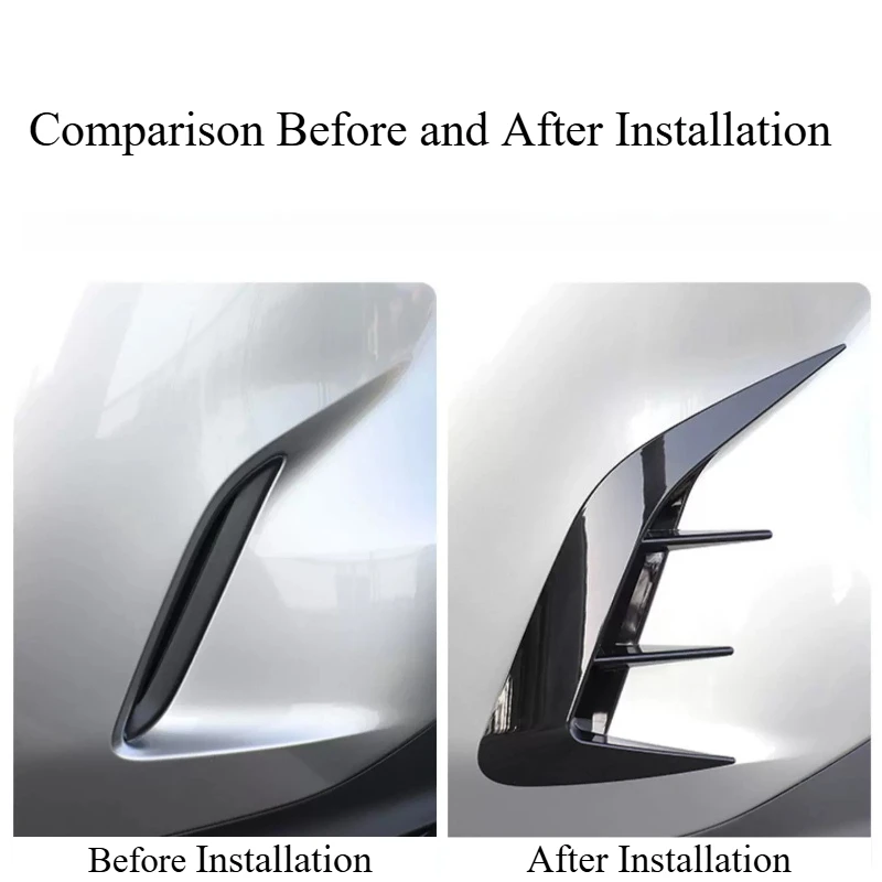 For Lexus NX260/NX350h/NX400h 2022-2025 Front Rear Bumper Trunk Handle Decor Sticker Precise Fit Anti‑Scratch Car Accessories