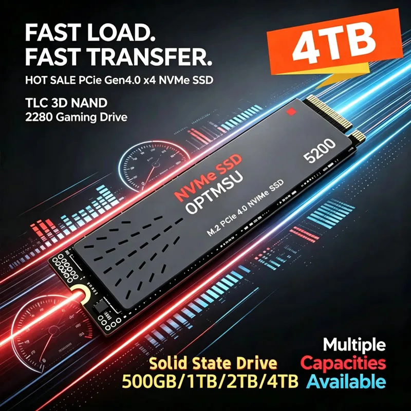 2026 New Genuine 1TB 2TB 5200 M.2 Ultra High Capacity SSD Portable High-speed Solid State Drive Suitable for Laptops Desktops
