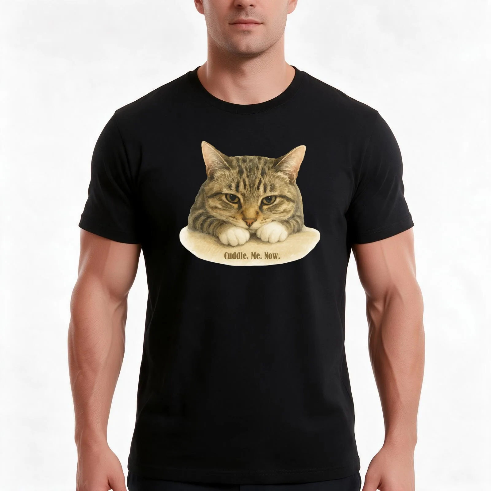 Cuddle Me Now T-Shirt, Summer Casual Cotton Tee, Oversized Streetwear Tops, Vintage Graphic Print, Loose Fit Short Sleeve