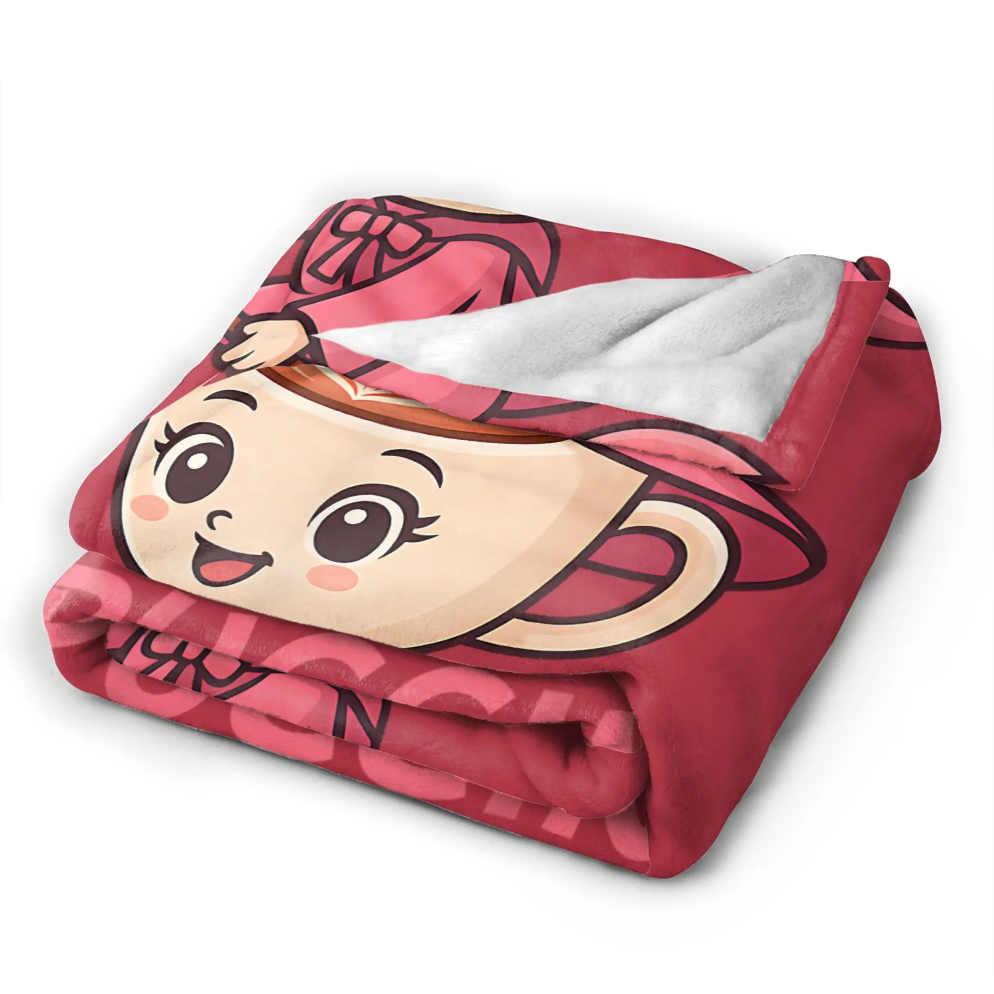 Ballerina Cappuccino Italian Flannel printed blanket suitable for all seasons suitable for living room office sofa and travel