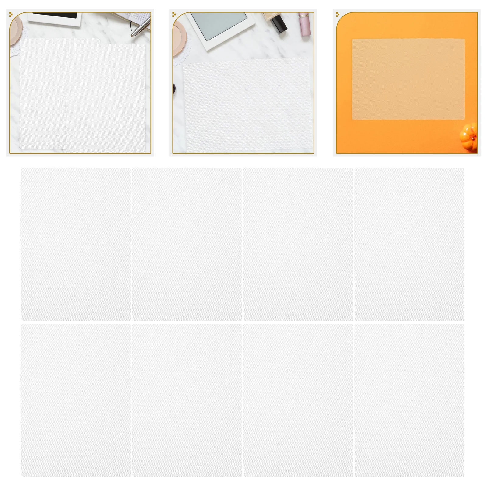 

10pcs Fursuit Eye Mesh Lightweight Mesh Fabric Sheets For Mask Making Diy Crafts Cosplay Party Supplies 11.79X8.45