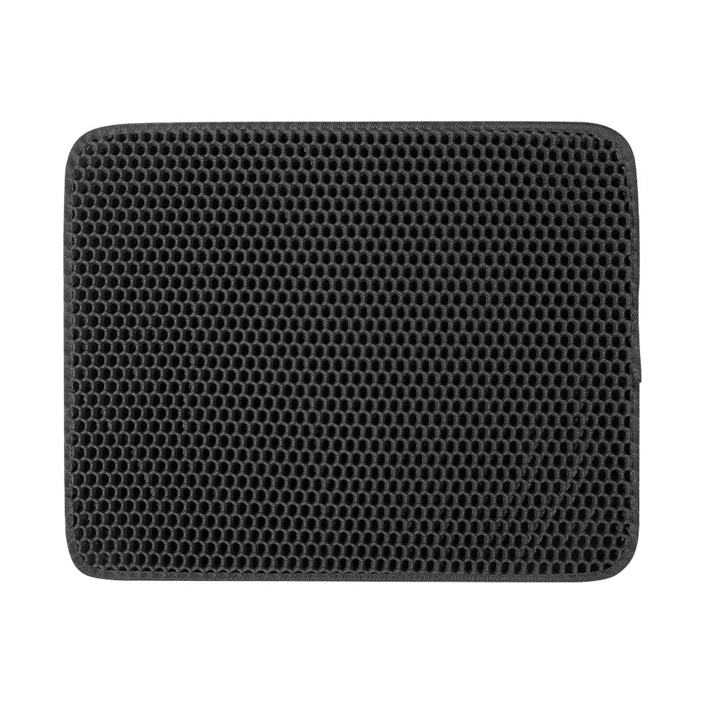 2-laags extra grote kattenbakmat, heavy duty, waterdicht, antislip, wasbaar, bescherming voor de vloer, zandstopper
