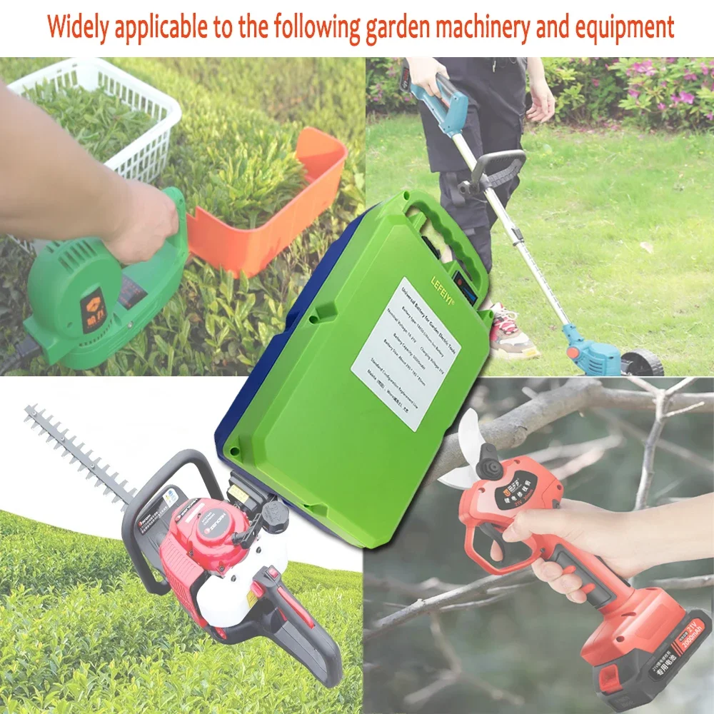 21V For Applicable To Electric Lawn Mower Hedge Machine Tea Picker  50000mAH 18650 Lithium Battery