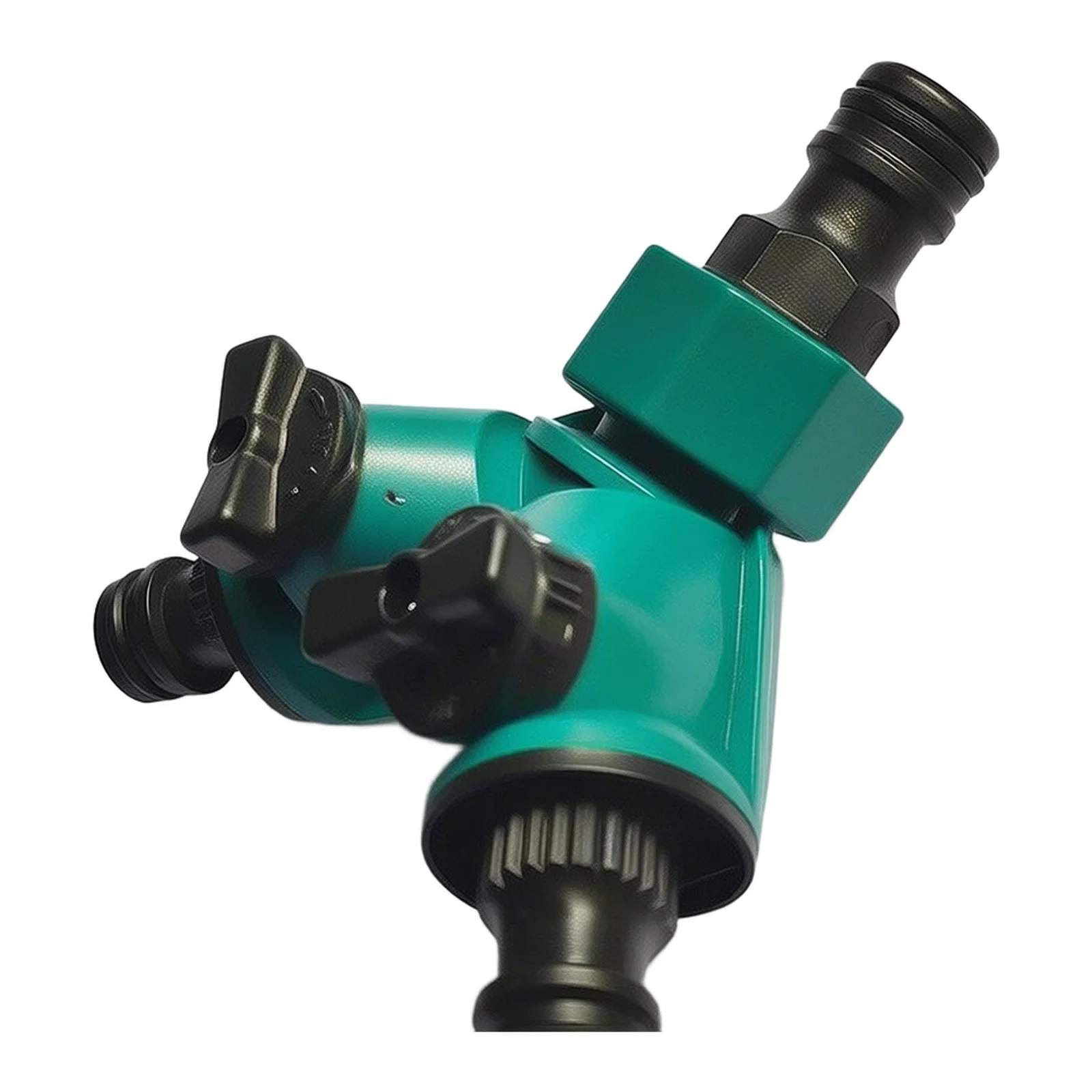 2 Way Garden Water Diverter with Rotary Control for Splitting Hose Flow Between Sprinkler and Other Outdoor Devices