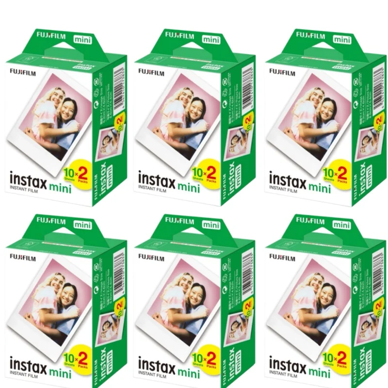 10-20 Sheets Fujifilm Instax Mini White Edge Films Photo Paper 3inch Film For Fujifilm Instant Mini 12 11 9 8 25 50s Fuji Camera