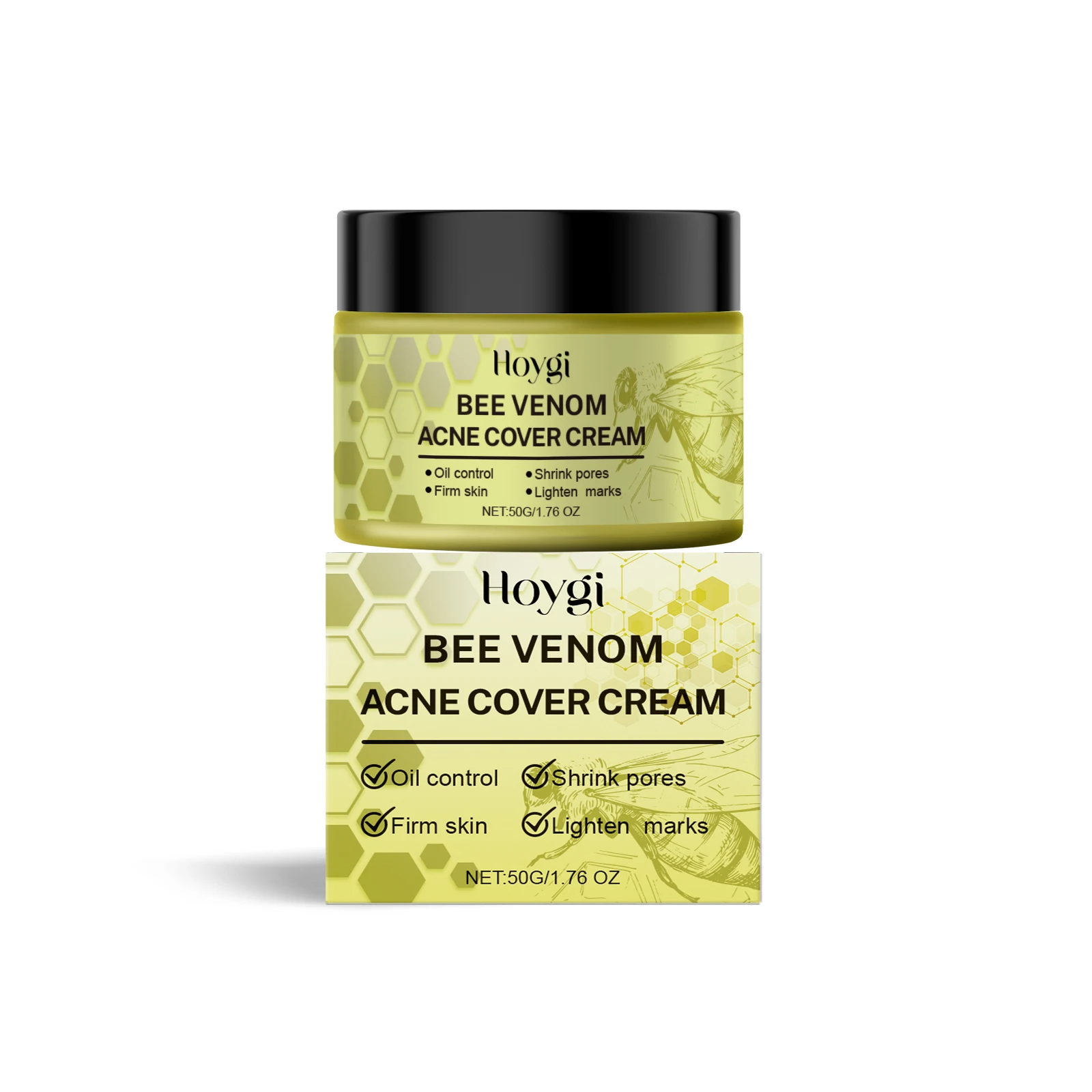 

Hoygi Beesvenom AcneClearing Cream Refreshing Shine Oil Control Balance Skin Gentle Moisturizing Skin Care Moisturizing