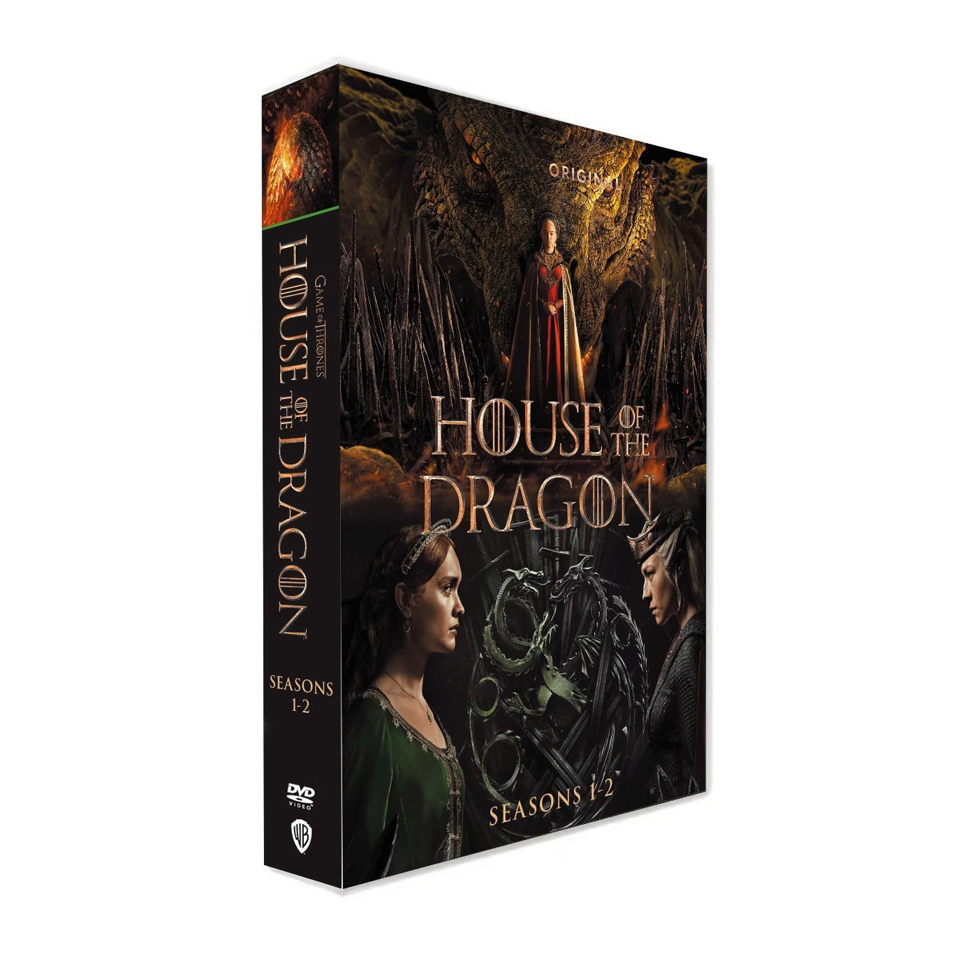 

Movie House of the Dragon 1-2 Season Daemon Targaryen 9pcs Image DVD Cosplay Super Definition Compact Disc Record Soundtrack Box