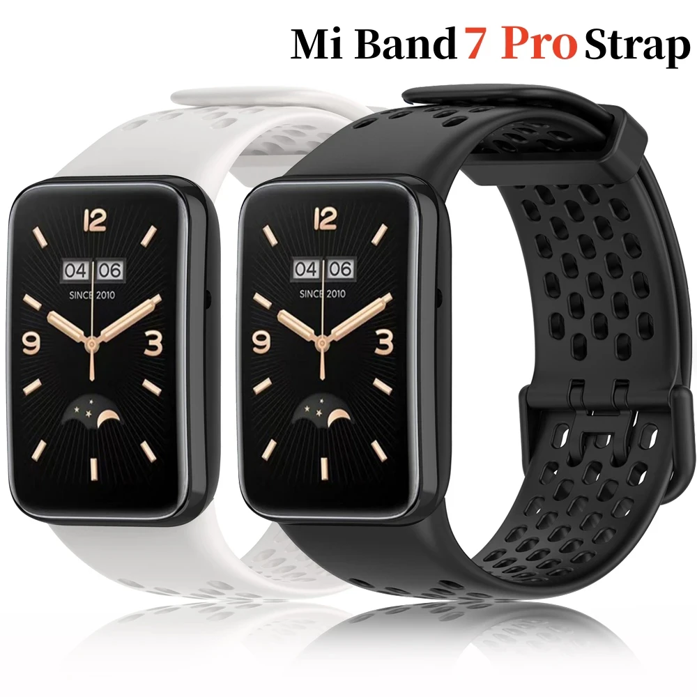 Silicone Bracelet Strap For latest xiaomi mi band 7 Pro strap For xiaomi band Mi7 pro Silicone sport wristband for Mi7 pro band