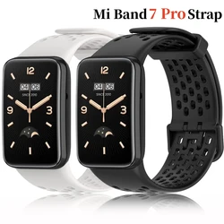 Silicone Bracelet Strap For latest xiaomi mi band 7 Pro strap For xiaomi band Mi7 pro Silicone sport wristband for Mi7 pro band