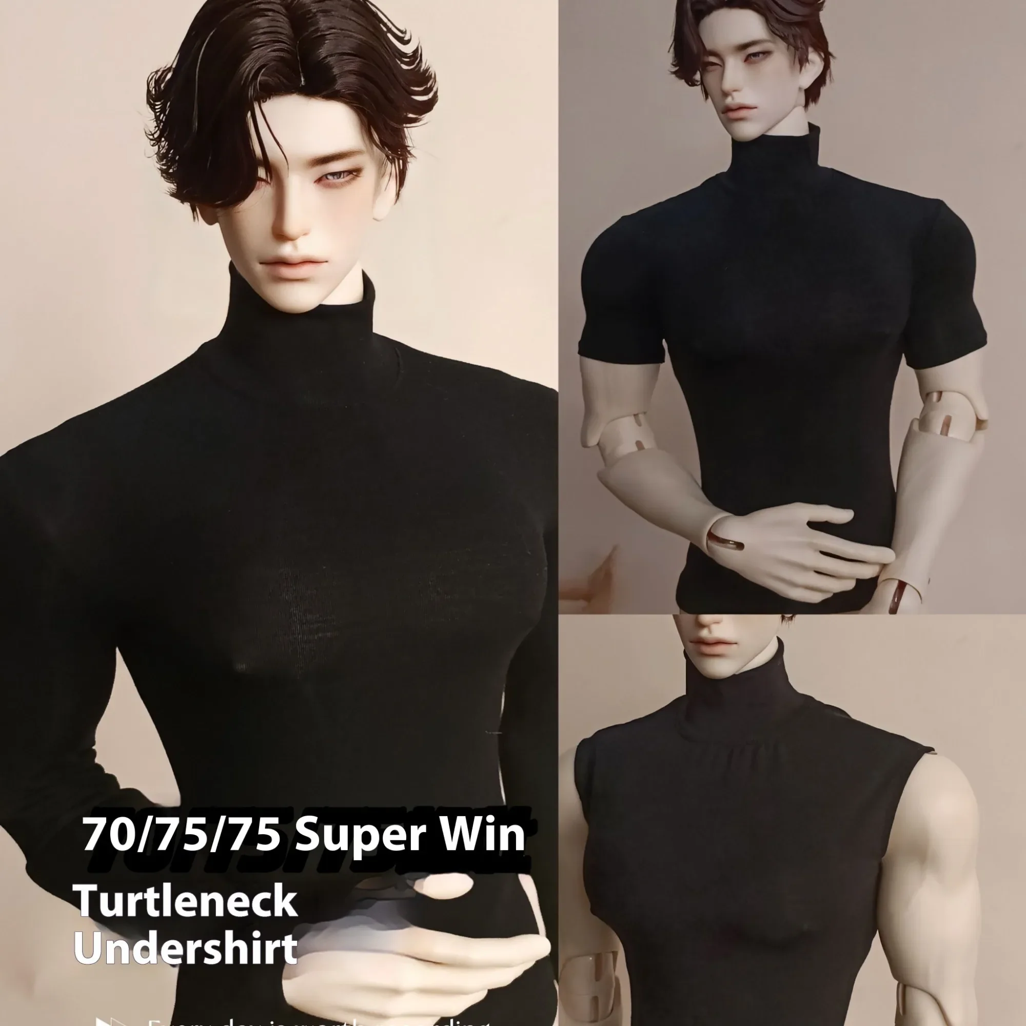 BJD Clothes 60cm High-necked Slim Fit Undershirt 70 75 Shugafairy BJD