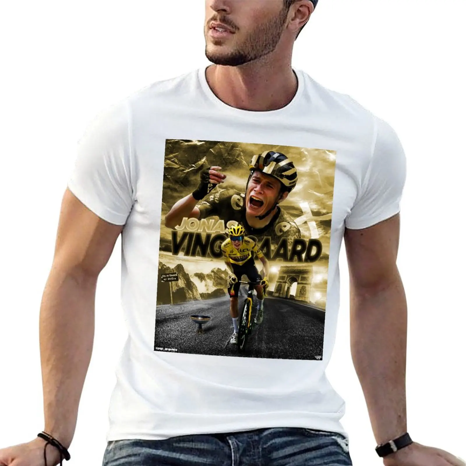 

JONAS VINGEGAARD - TDF 2022 T-Shirt t shirt man plain t shirt for man 100 percent cotton T-Shirt