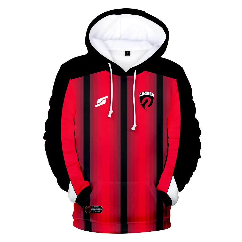 3D Print Anime Captain Tsubasa Ozora Tsubasa Kojiro Hyuga Costume Unisex Hoodie Zipper Hooded Jacket Soccer Jerseys Uniform