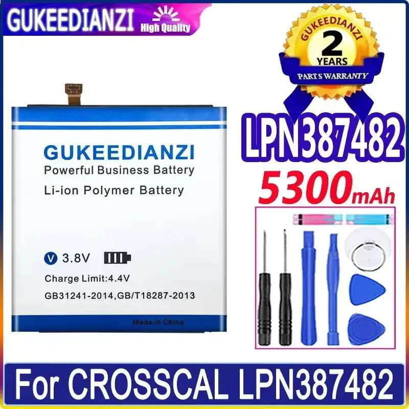 

Mobile Phone Battery Long-Lasting Performance For Crosscal LPN387482 Fast Charging 5300Mah