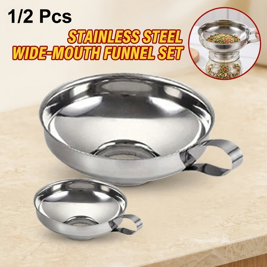 Kitchen Appliances Organizer - Brede Mond RVS Trechter voor Keuken,