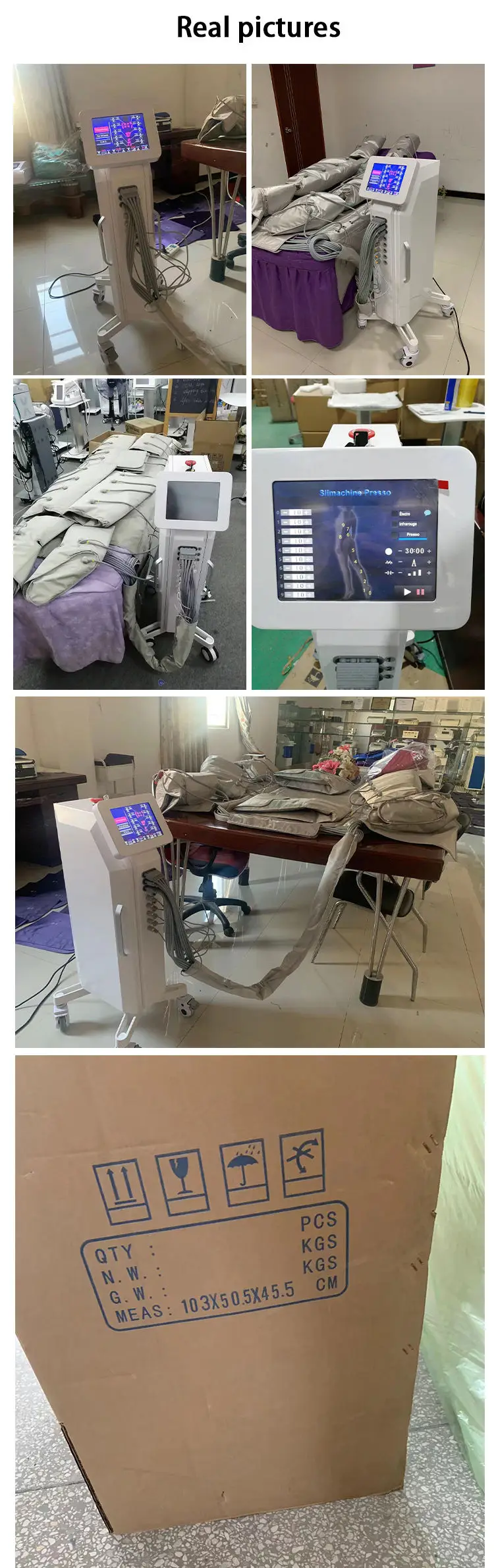 3IN1 원거리 Infr EMS 압력 신체 다리 Pressotherapie 공기 압력 Presoterapia 건강 관리를 위한 림프 배수 기계