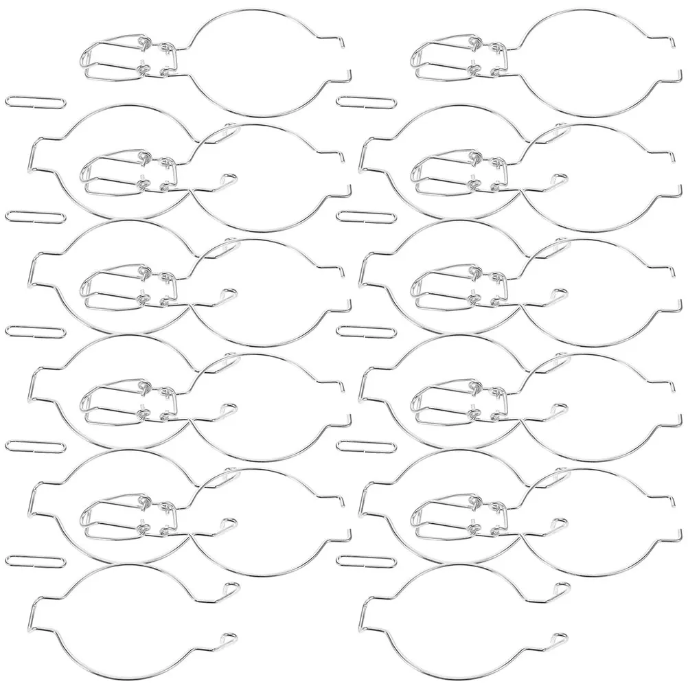 

12pcs Sealing Can Buckle Jar Wire Fastenings Glass Lock Canning Clamps Accessories Stainless Steel Wide Mouth Storage