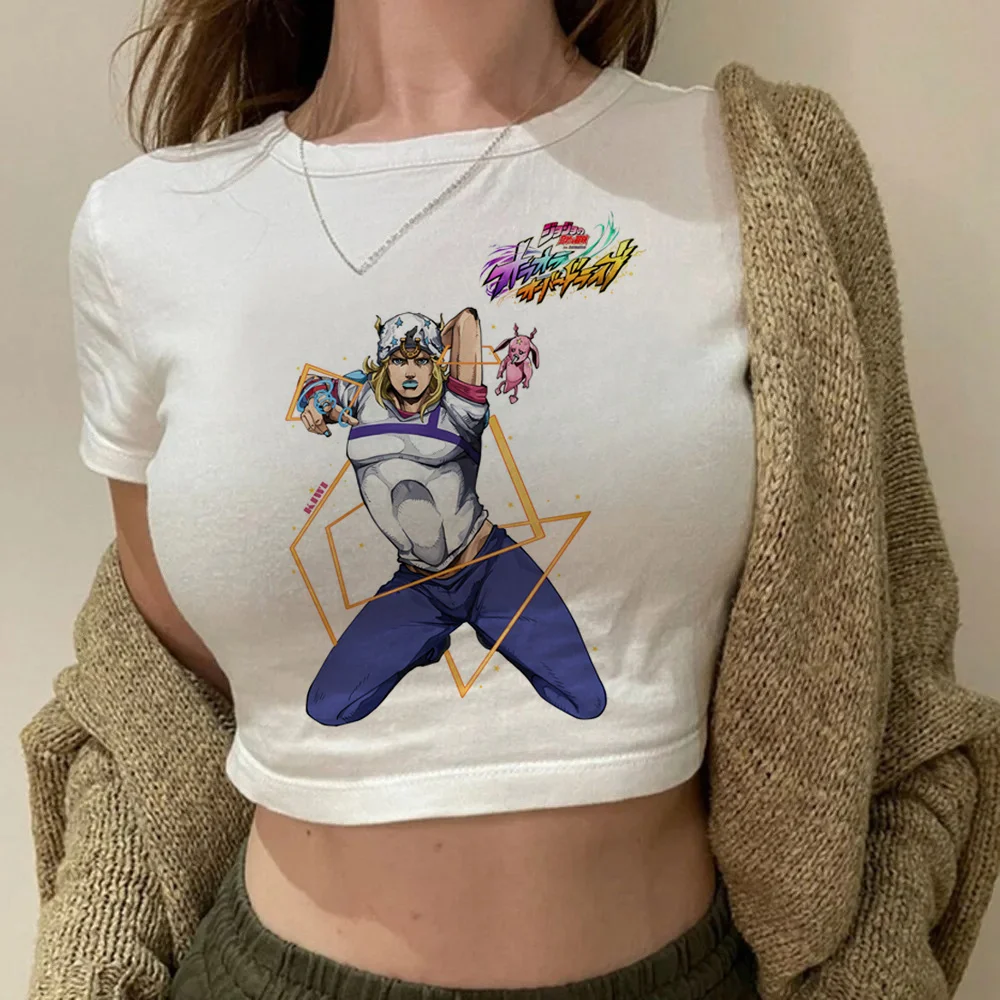 Steel Ball Run Jojo Bizarre Adventure crop top shoujo goth japanese anime t-shirt vintage clearance sales party grunge dollette view 3