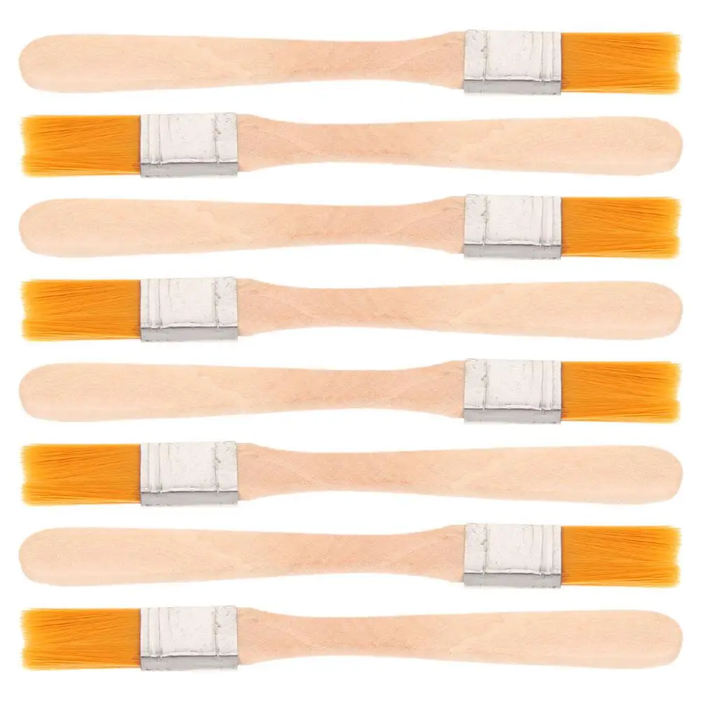 

8 Pcs Head Painting Wooden Wooden Handle Handle Wall Painting Brushes Oil Paint Brush Small Cleaning Brush