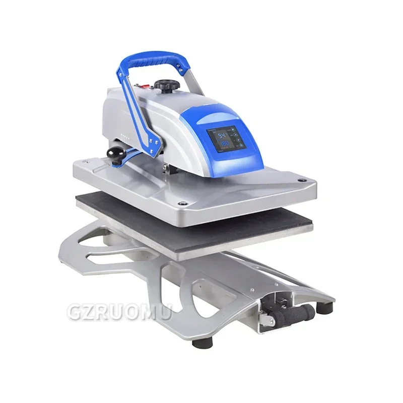 ماكينة ضغط حراري 40 × 50 سم للاستخدام المنزلي نقل الحرارة الرقمي 180 °   طابعة التسامي متعددة الوظائف للدوران للتي شيرت وما إلى ذلك