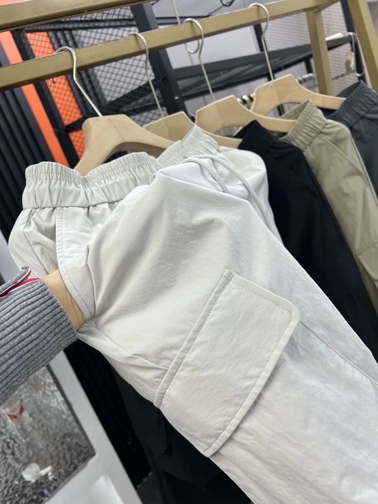 Celana Kasual Pria Urban Faion Street Sle, Model Longgar, Potongan Lurus, Tipis, untuk Musim Semi dan Musim Panas, Cocok untuk Aktivitas Luar Ruangan dan Kerja