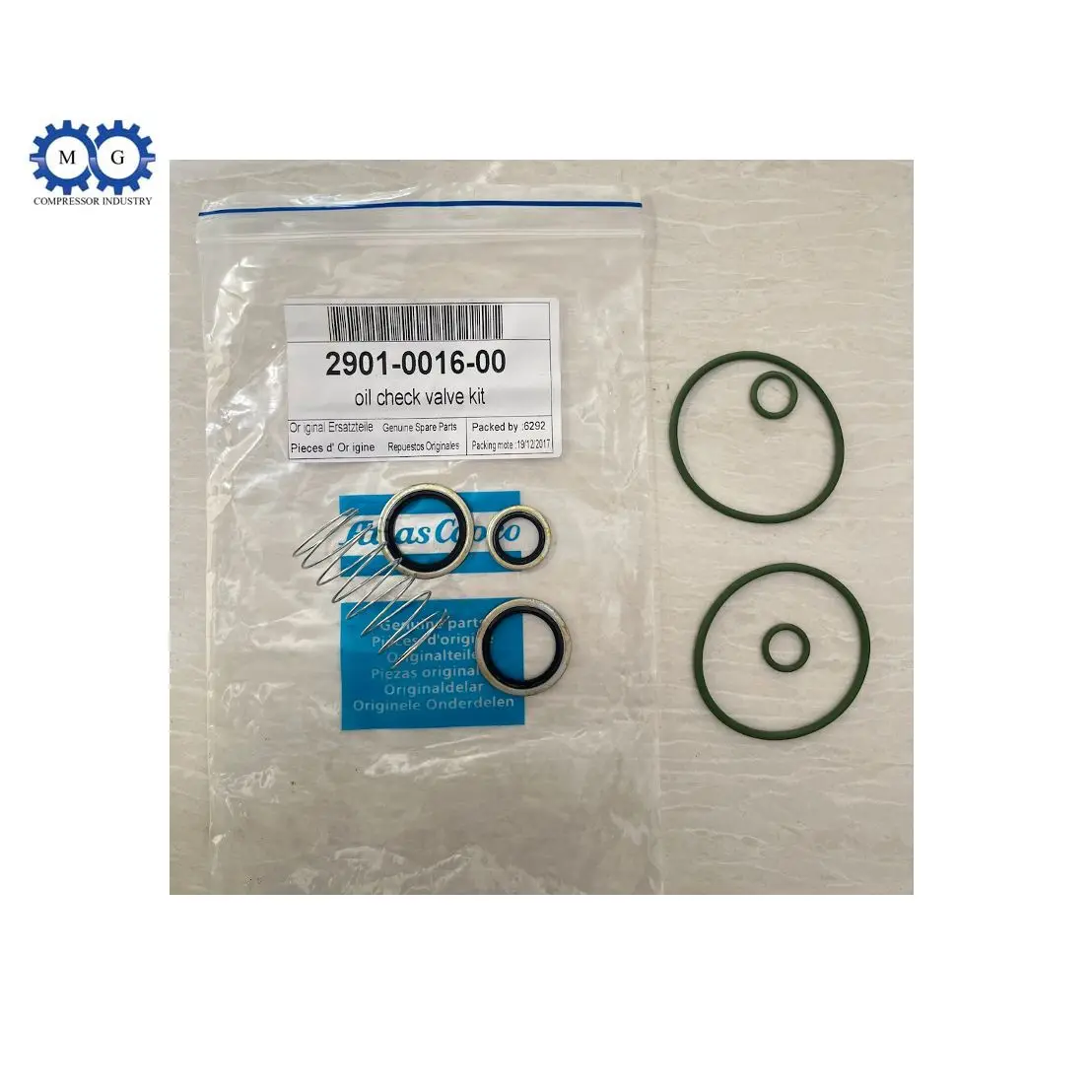 2901001600 Oil Stop Valve Kit for Atlas Copco Air Compressor 2901-0016-00 2901001400