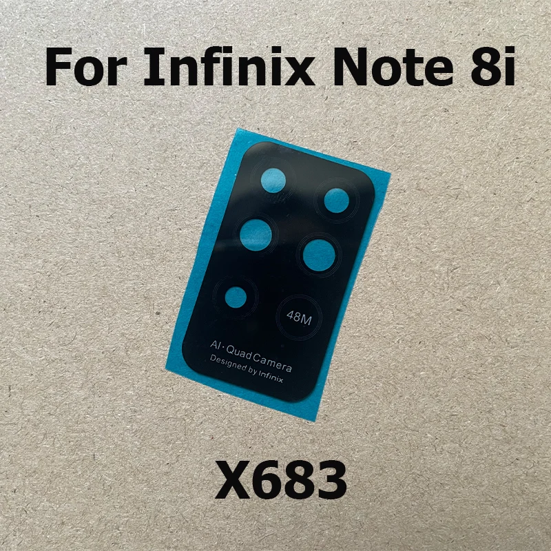 For Infinix Note 8 X692 Back Camera Glass Lens With Glue Sticker For Infinix Note 8i X683 X683B Repair Parts